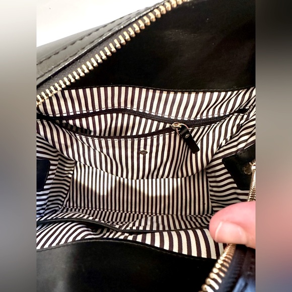 Kate Spade♠️! Kennedy/leather/black/tan/With a Bow - Picture 16 of 16